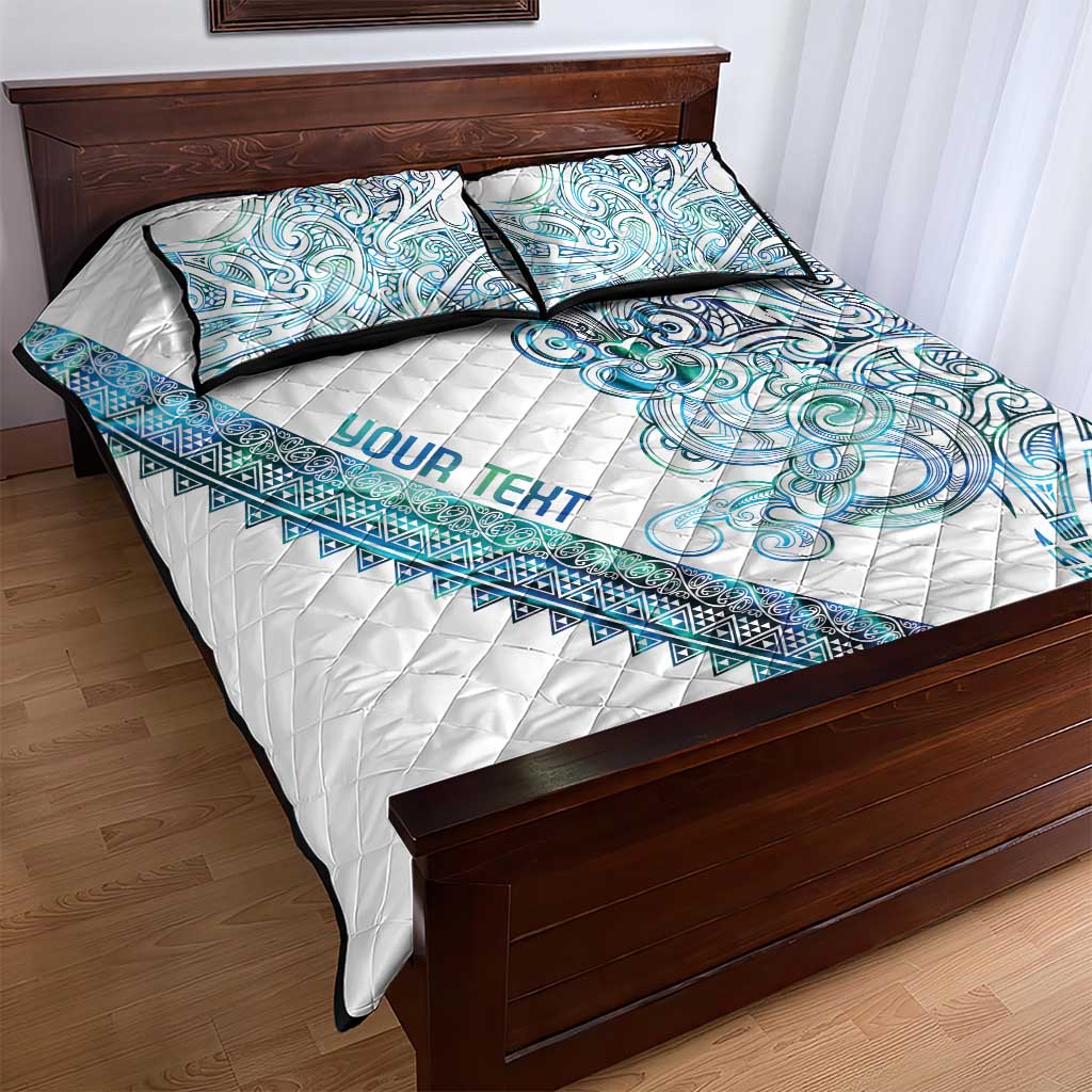 Kahui Whetu Paua shell Kowhaiwhai Taniko Personalised Quilt Bed Set Taniwha Maori Tribal Style LT9 - Polynesian Pride