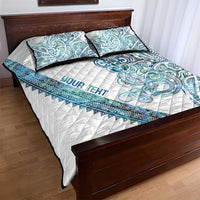 Kahui Whetu Paua shell Kowhaiwhai Taniko Personalised Quilt Bed Set Taniwha Maori Tribal Style LT9 - Polynesian Pride