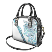 Kahui Whetu Paua shell Kowhaiwhai Taniko Personalised Shoulder Handbag Taniwha Maori Tribal Style LT9 - Polynesian Pride