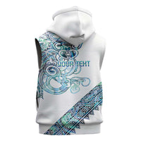 Kahui Whetu Paua shell Kowhaiwhai Taniko Personalised Sleeveless Hoodie Taniwha Maori Tribal Style LT9 - Polynesian Pride