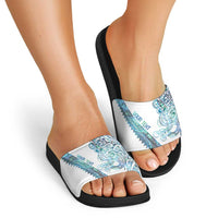 Kahui Whetu Paua shell Kowhaiwhai Taniko Personalised Slide Sandals Taniwha Maori Tribal Style LT9 - Polynesian Pride