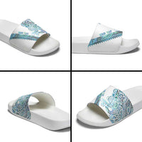 Kahui Whetu Paua shell Kowhaiwhai Taniko Personalised Slide Sandals Taniwha Maori Tribal Style LT9 - Polynesian Pride
