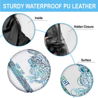 Kahui Whetu Paua shell Kowhaiwhai Taniko Personalised Spare Tire Cover Taniwha Maori Tribal Style LT9 - Polynesian Pride
