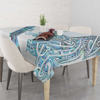 Kahui Whetu Paua shell Kowhaiwhai Taniko Personalised Tablecloth Taniwha Maori Tribal Style