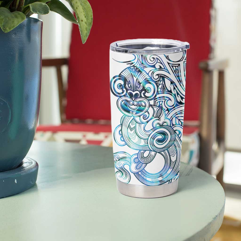 Kahui Whetu Paua shell Kowhaiwhai Taniko Personalised Tumbler Cup Taniwha Maori Tribal Style LT9 - Polynesian Pride