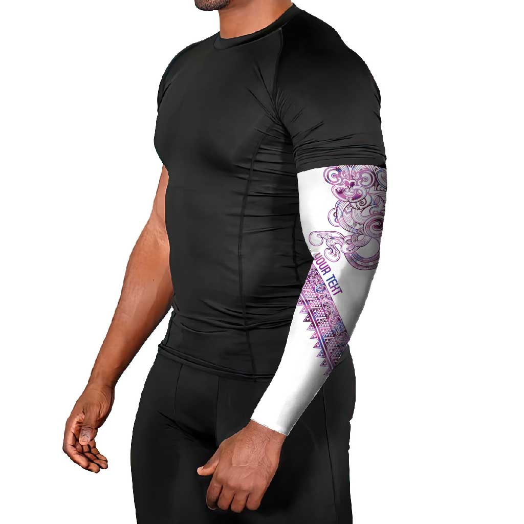 Mawhero Paua shell Kowhaiwhai Taniko Personalised Arm Sleeves Taniwha Maori Tribal Style LT9 - Polynesian Pride