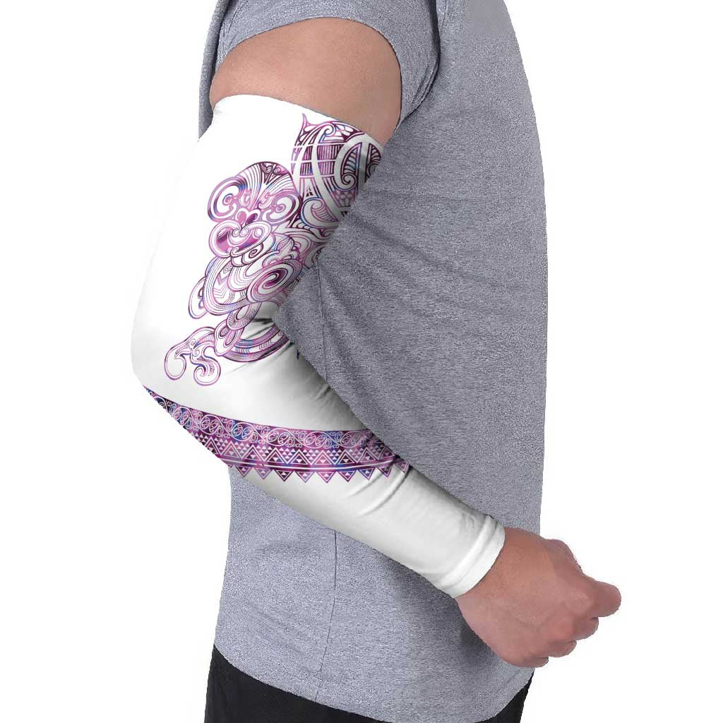 Mawhero Paua shell Kowhaiwhai Taniko Personalised Arm Sleeves Taniwha Maori Tribal Style LT9 - Polynesian Pride