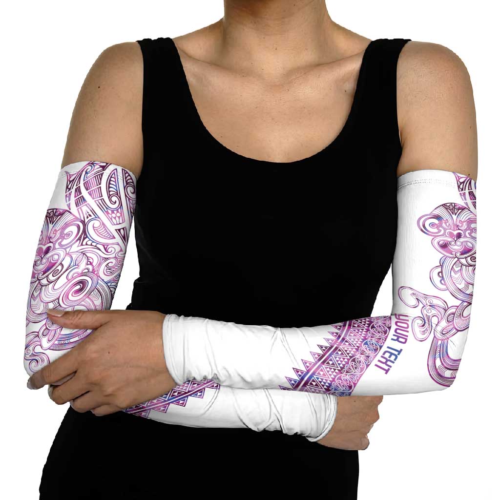 Mawhero Paua shell Kowhaiwhai Taniko Personalised Arm Sleeves Taniwha Maori Tribal Style LT9 - Polynesian Pride