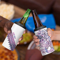 Mawhero Paua shell Kowhaiwhai Taniko Personalised 4 in 1 Can Cooler Tumbler Taniwha Maori Tribal Style