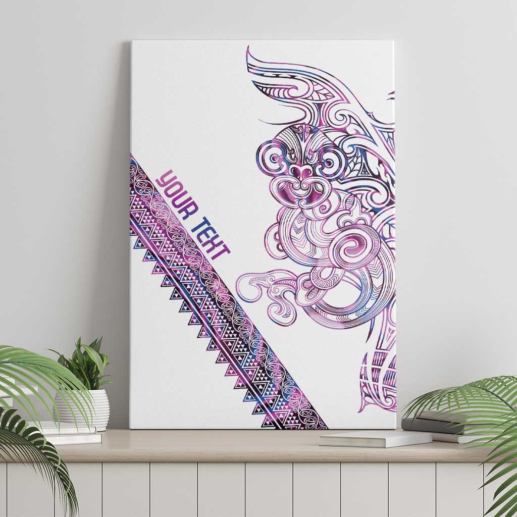 Mawhero Paua shell Kowhaiwhai Taniko Personalised Canvas Wall Art Taniwha Maori Tribal Style LT9 - Polynesian Pride
