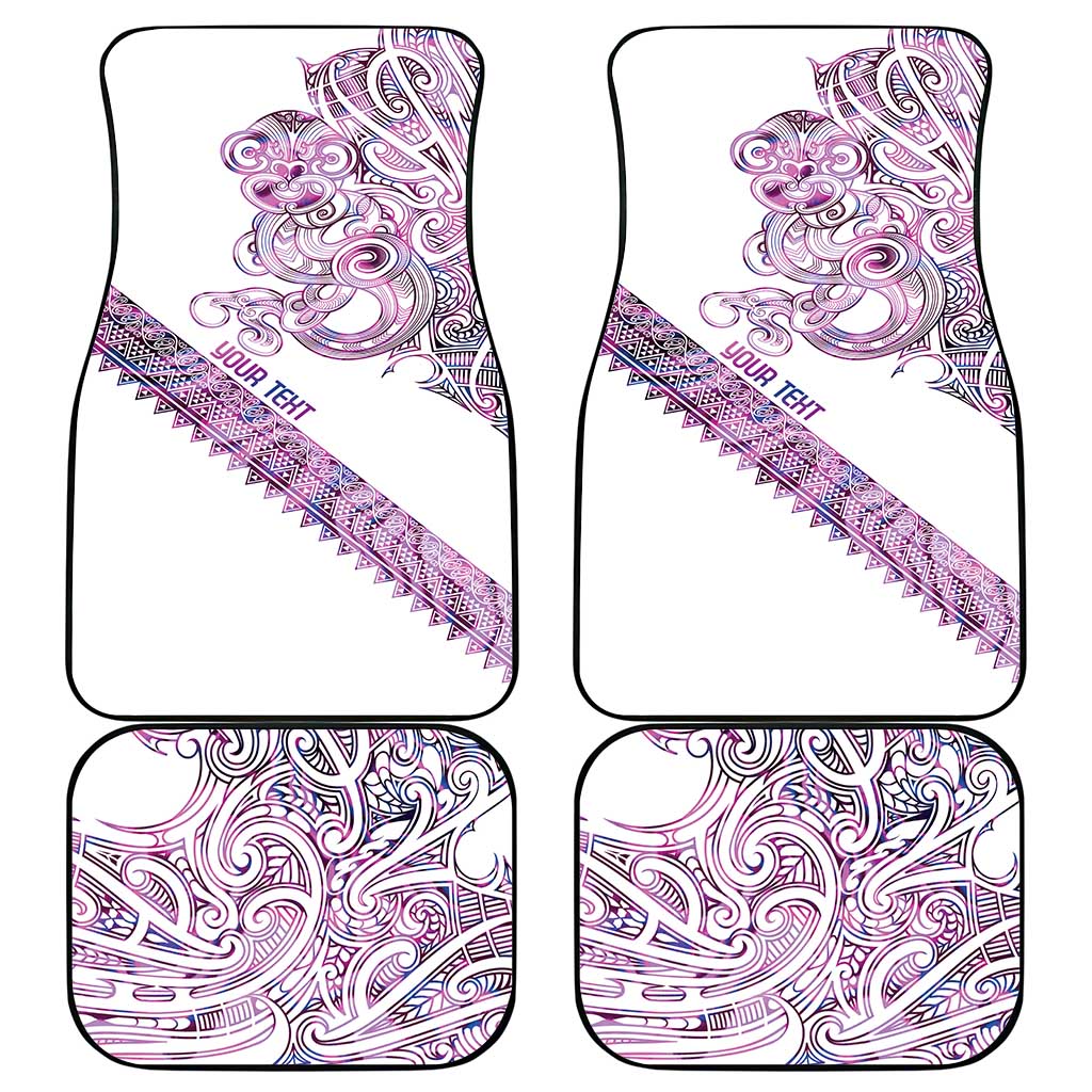 Mawhero Paua shell Kowhaiwhai Taniko Personalised Car Mats Taniwha Maori Tribal Style LT9 - Polynesian Pride