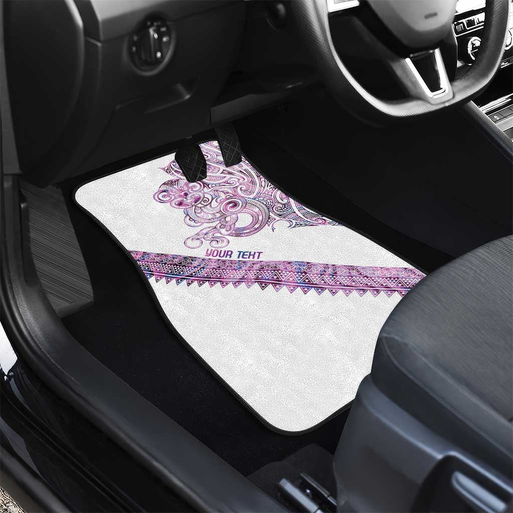 Mawhero Paua shell Kowhaiwhai Taniko Personalised Car Mats Taniwha Maori Tribal Style LT9 - Polynesian Pride
