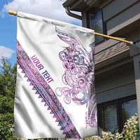 Mawhero Paua shell Kowhaiwhai Taniko Personalised Garden Flag Taniwha Maori Tribal Style