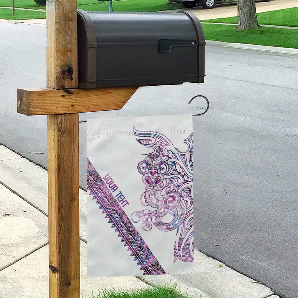 Mawhero Paua shell Kowhaiwhai Taniko Personalised Garden Flag Taniwha Maori Tribal Style