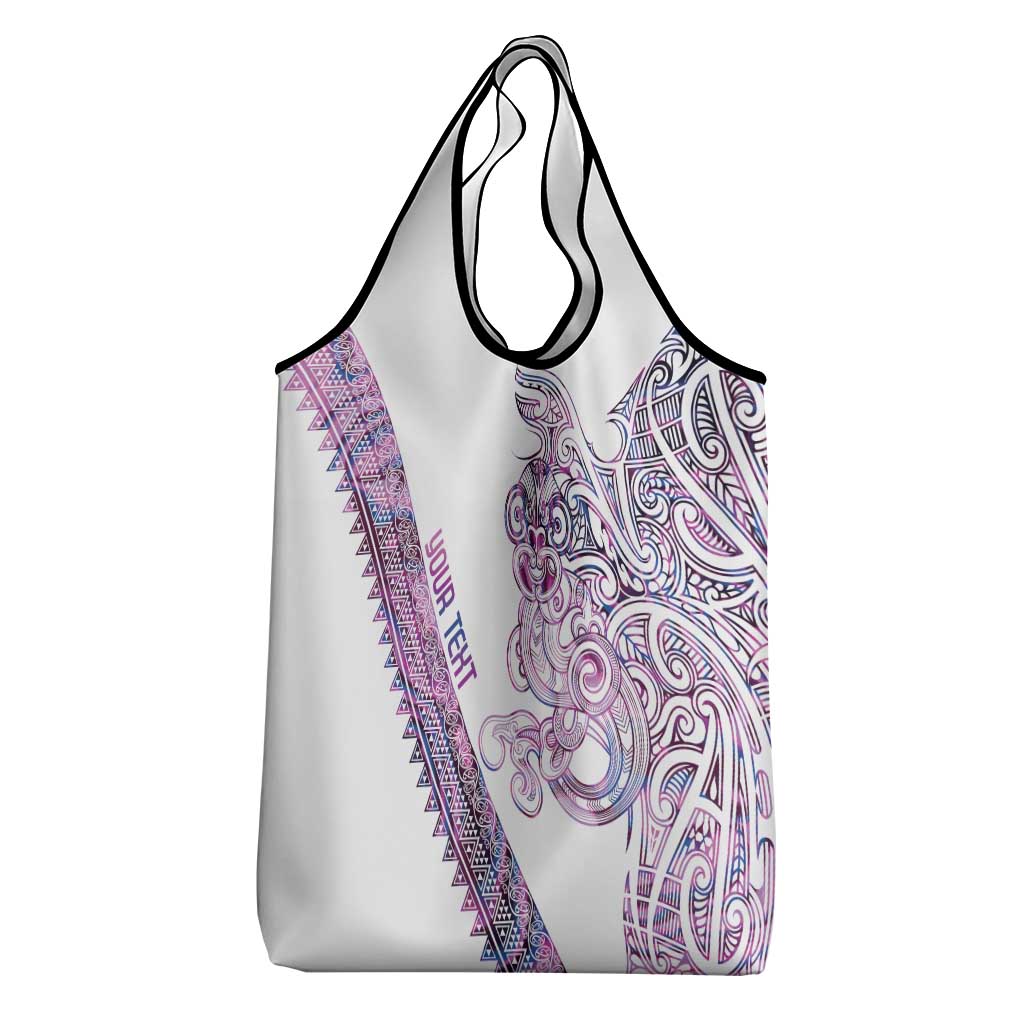 Mawhero Paua shell Kowhaiwhai Taniko Personalised Grocery Bag Taniwha Maori Tribal Style LT9 - Polynesian Pride