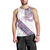 Mawhero Paua shell Kowhaiwhai Taniko Personalised Men Tank Top Taniwha Maori Tribal Style
