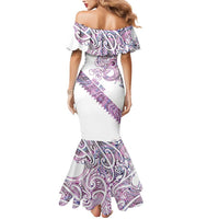 Mawhero Paua shell Kowhaiwhai Taniko Personalised Mermaid Dress Taniwha Maori Tribal Style