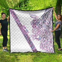 Mawhero Paua shell Kowhaiwhai Taniko Personalised Quilt Taniwha Maori Tribal Style LT9 - Polynesian Pride