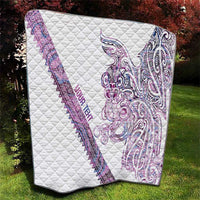 Mawhero Paua shell Kowhaiwhai Taniko Personalised Quilt Taniwha Maori Tribal Style LT9 - Polynesian Pride