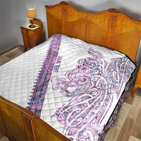 Mawhero Paua shell Kowhaiwhai Taniko Personalised Quilt Taniwha Maori Tribal Style LT9 - Polynesian Pride