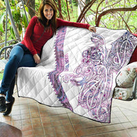 Mawhero Paua shell Kowhaiwhai Taniko Personalised Quilt Taniwha Maori Tribal Style LT9 - Polynesian Pride