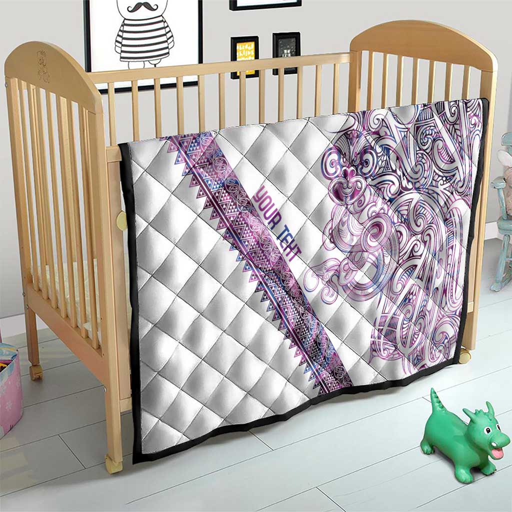 Mawhero Paua shell Kowhaiwhai Taniko Personalised Quilt Taniwha Maori Tribal Style LT9 - Polynesian Pride
