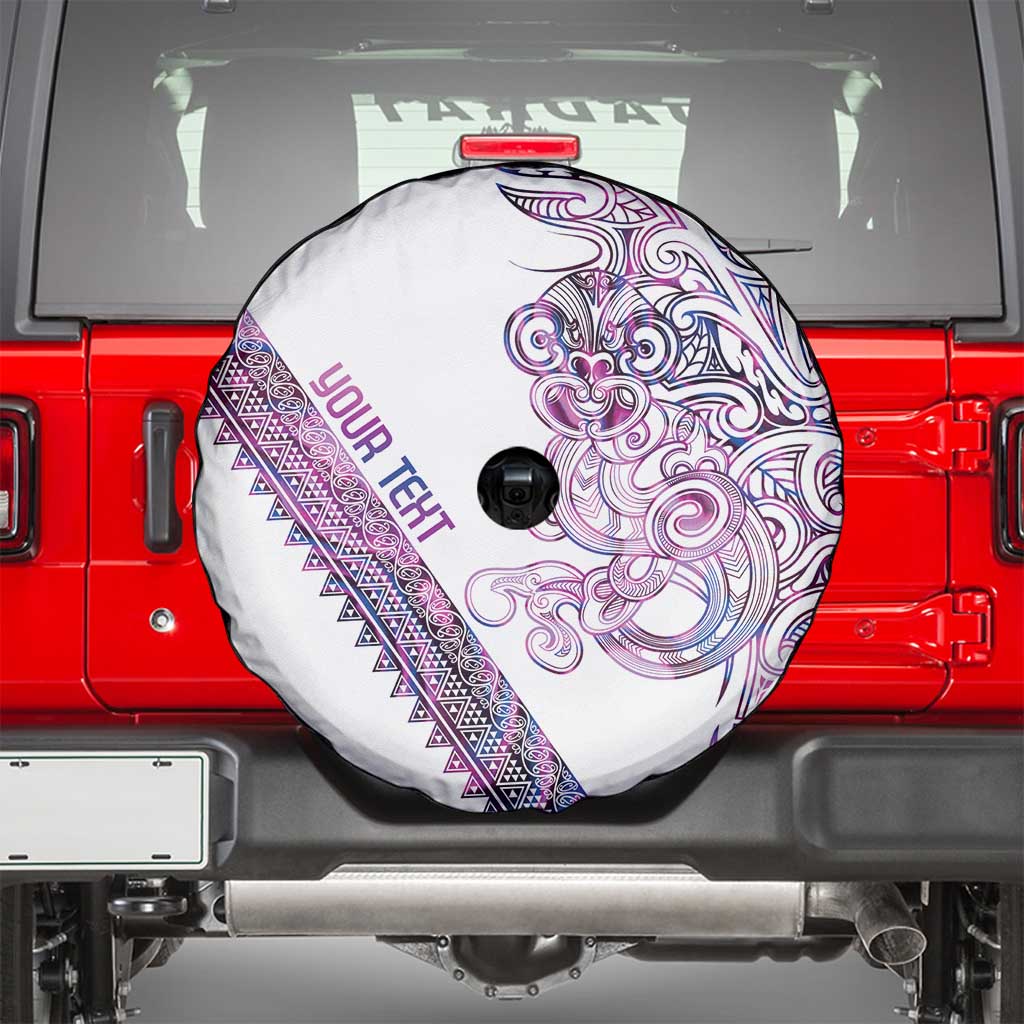 Mawhero Paua shell Kowhaiwhai Taniko Personalised Spare Tire Cover Taniwha Maori Tribal Style LT9 - Polynesian Pride