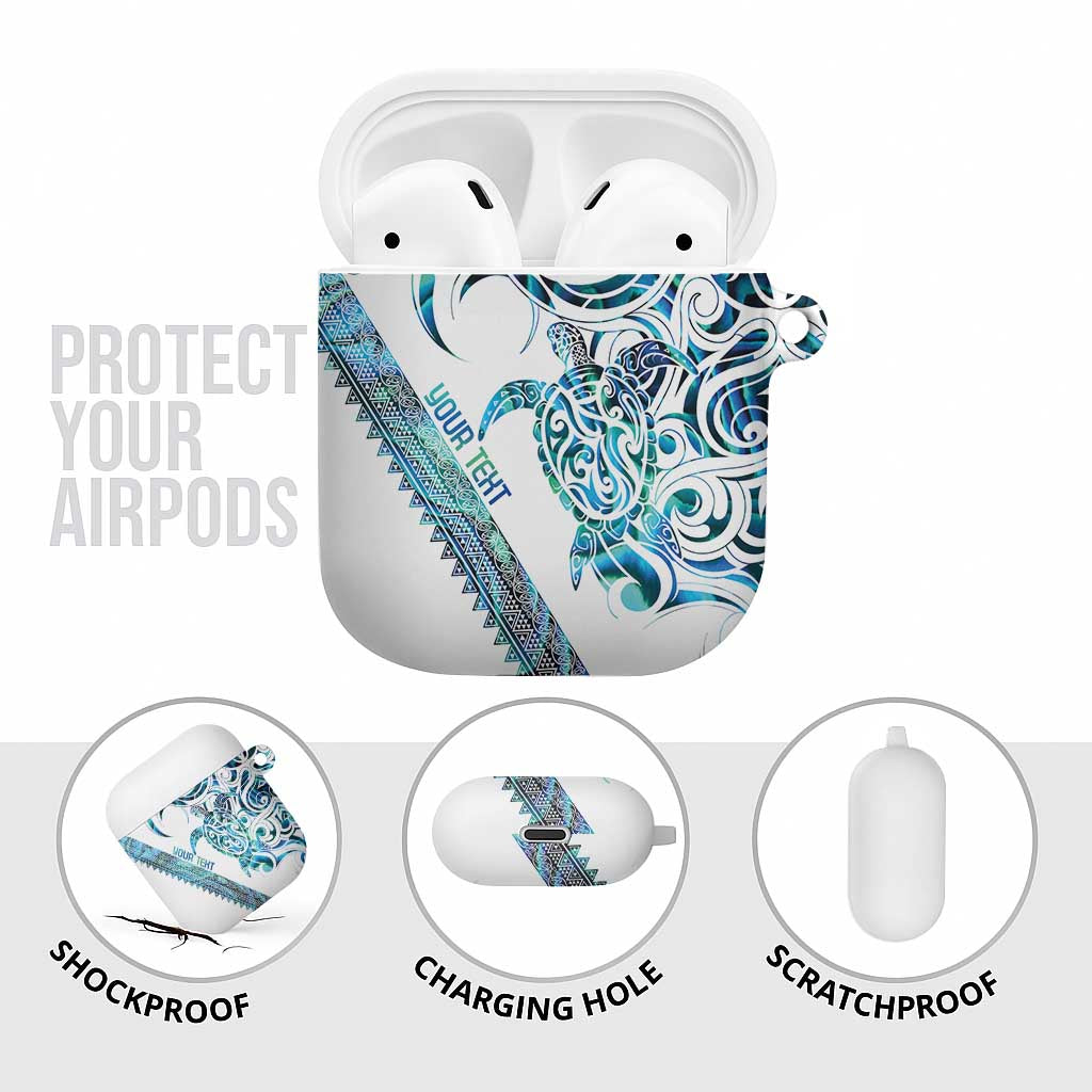 Kahui Whetu Paua shell Kowhaiwhai Taniko Personalised AirPods Case Turtle Tattoo Maori Tribal Style LT9 - Polynesian Pride