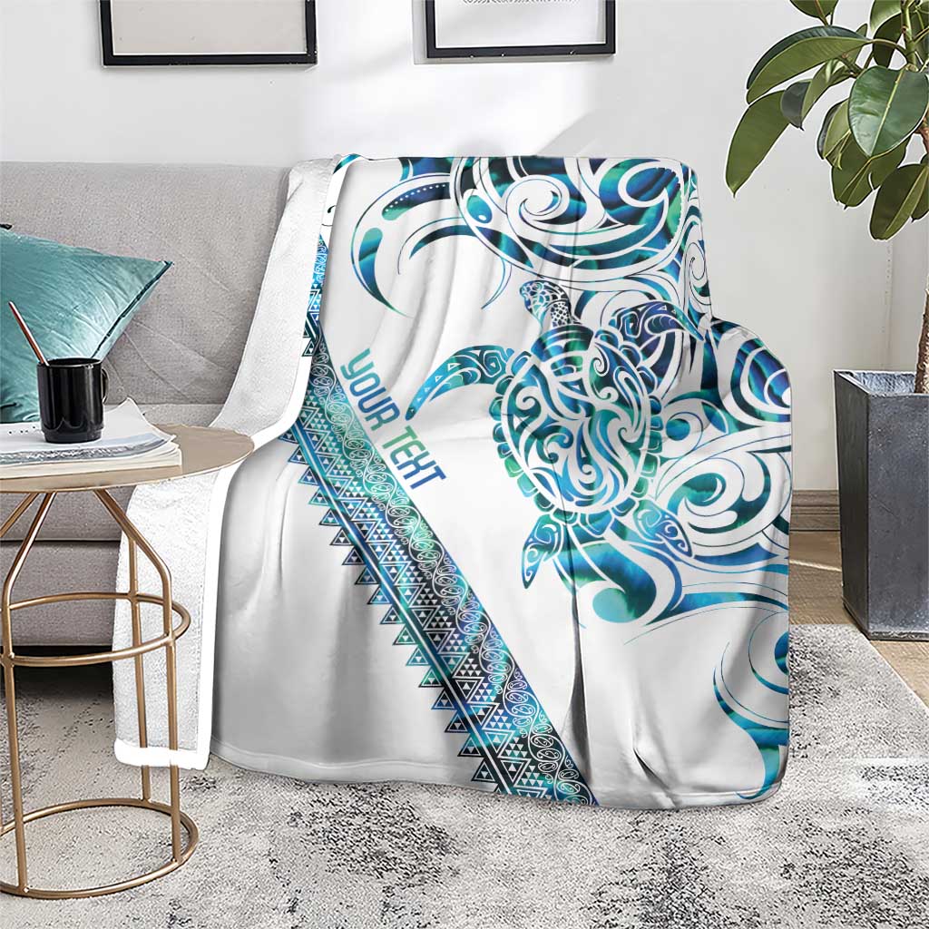 Kahui Whetu Paua shell Kowhaiwhai Taniko Personalised Blanket Turtle Tattoo Maori Tribal Style