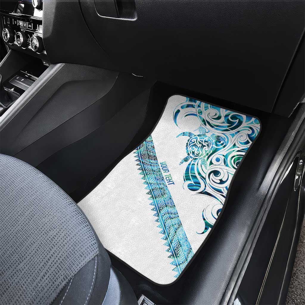 Kahui Whetu Paua shell Kowhaiwhai Taniko Personalised Car Mats Turtle Tattoo Maori Tribal Style LT9 - Polynesian Pride