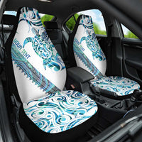 Kahui Whetu Paua shell Kowhaiwhai Taniko Personalised Car Seat Cover Turtle Tattoo Maori Tribal Style