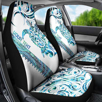 Kahui Whetu Paua shell Kowhaiwhai Taniko Personalised Car Seat Cover Turtle Tattoo Maori Tribal Style