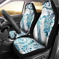 Kahui Whetu Paua shell Kowhaiwhai Taniko Personalised Car Seat Cover Turtle Tattoo Maori Tribal Style