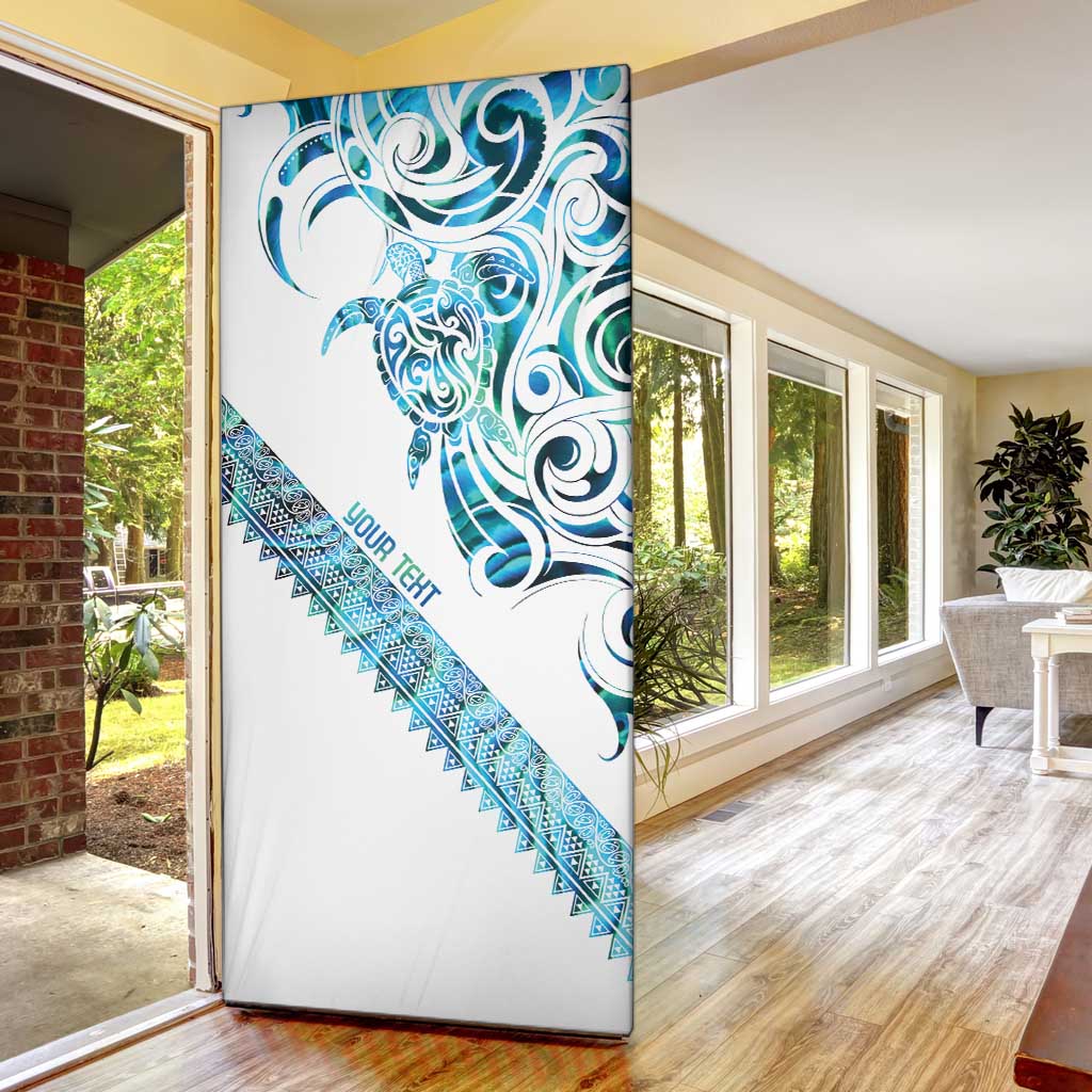 Kahui Whetu Paua shell Kowhaiwhai Taniko Personalised Door Cover Turtle Tattoo Maori Tribal Style LT9 - Polynesian Pride