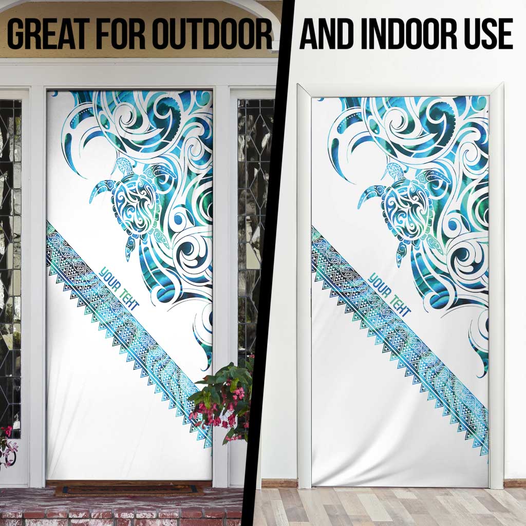 Kahui Whetu Paua shell Kowhaiwhai Taniko Personalised Door Cover Turtle Tattoo Maori Tribal Style LT9 - Polynesian Pride