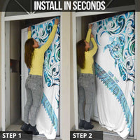 Kahui Whetu Paua shell Kowhaiwhai Taniko Personalised Door Cover Turtle Tattoo Maori Tribal Style LT9 - Polynesian Pride