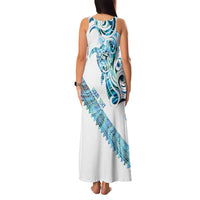 Kahui Whetu Paua shell Kowhaiwhai Taniko Personalised Family Matching Tank Maxi Dress and Hawaiian Shirt Turtle Tattoo Maori Tribal Style LT9 - Polynesian Pride