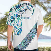 Kahui Whetu Paua shell Kowhaiwhai Taniko Personalised Hawaiian Shirt Turtle Tattoo Maori Tribal Style