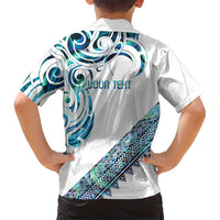 Kahui Whetu Paua shell Kowhaiwhai Taniko Personalised Hawaiian Shirt Turtle Tattoo Maori Tribal Style