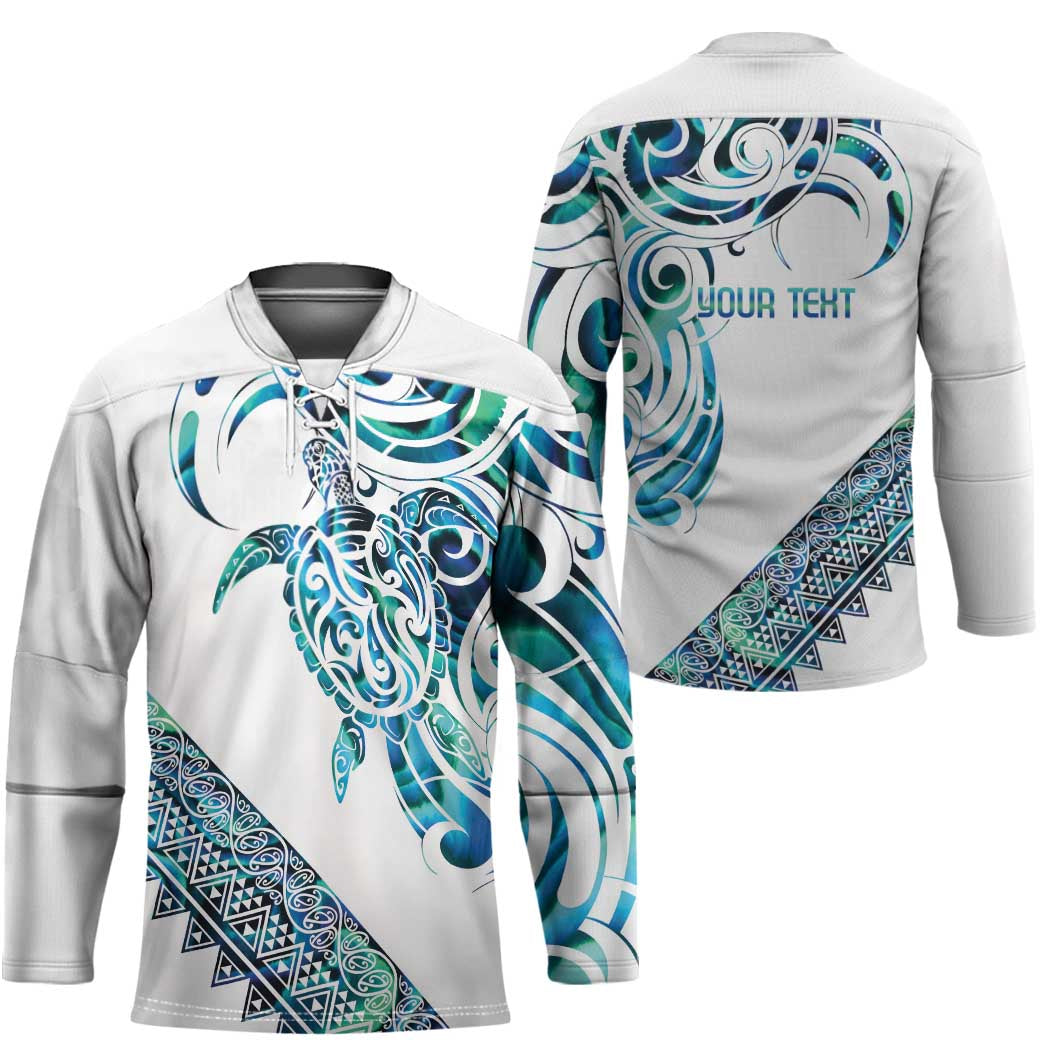 Kahui Whetu Paua shell Kowhaiwhai Taniko Personalised Hockey Jersey Turtle Tattoo Maori Tribal Style LT9 - Polynesian Pride