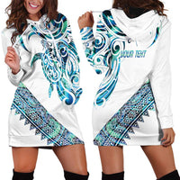 Kahui Whetu Paua shell Kowhaiwhai Taniko Personalised Hoodie Dress Turtle Tattoo Maori Tribal Style