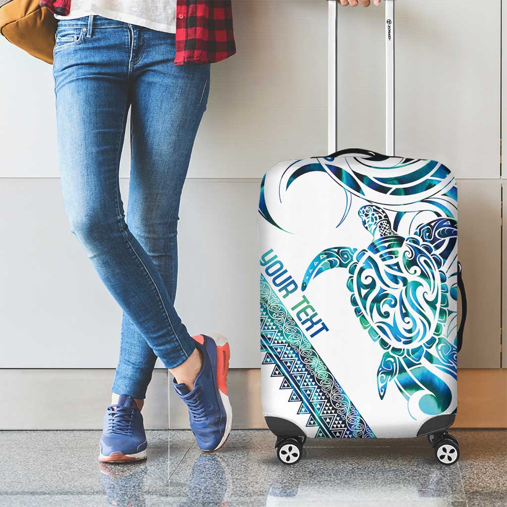 Kahui Whetu Paua shell Kowhaiwhai Taniko Personalised Luggage Cover Turtle Tattoo Maori Tribal Style LT9 - Polynesian Pride