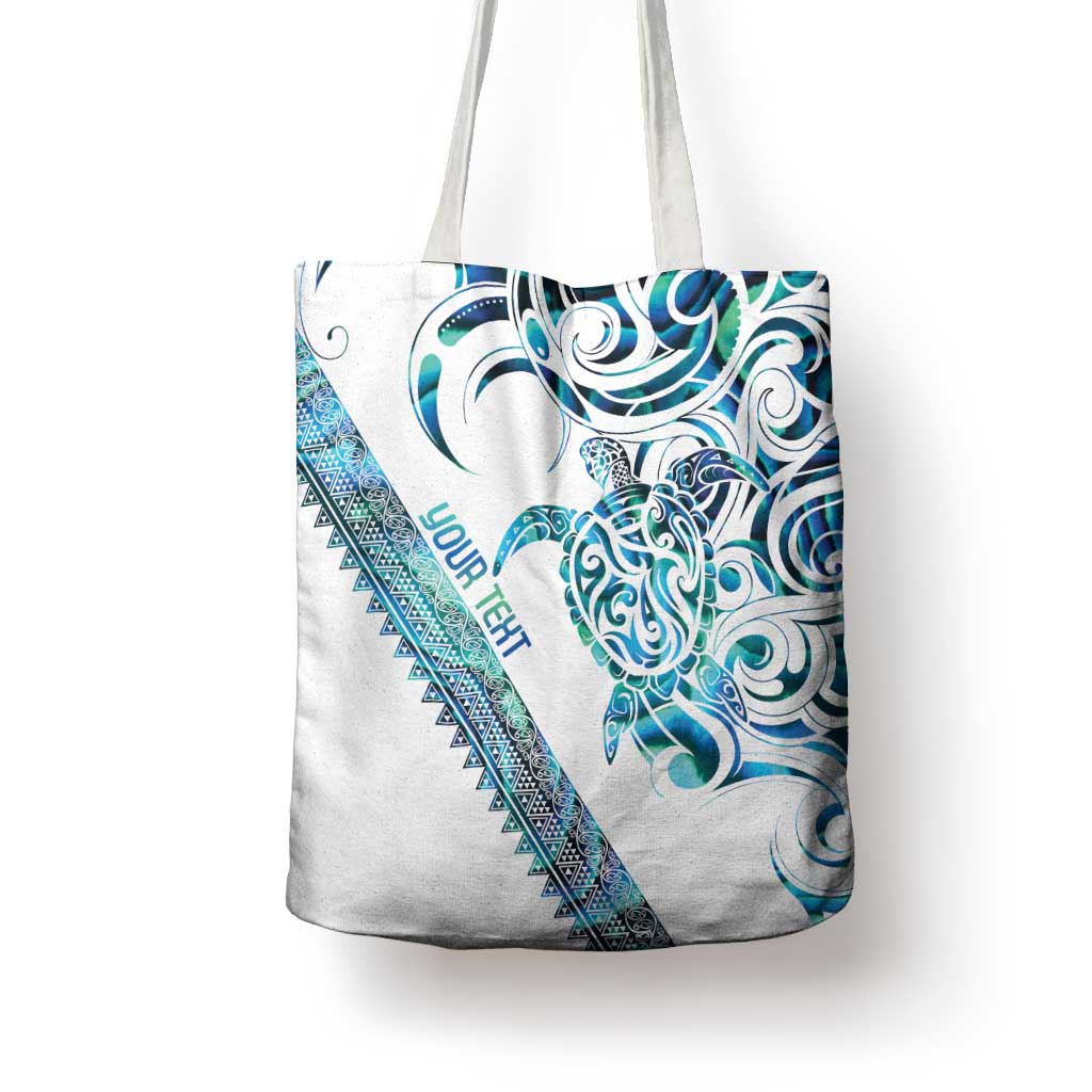 Kahui Whetu Paua shell Kowhaiwhai Taniko Personalised Tote Bag Turtle Tattoo Maori Tribal Style LT9 - Polynesian Pride