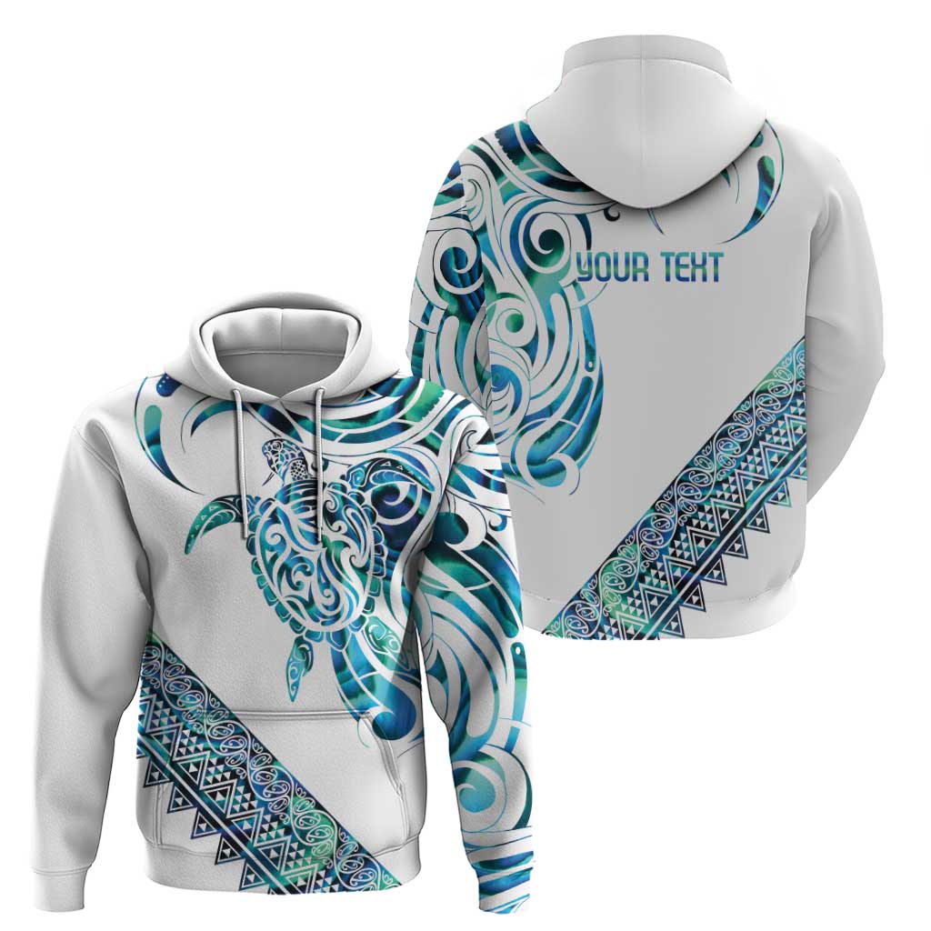 Kahui Whetu Paua shell Kowhaiwhai Taniko Personalised Zip Hoodie Turtle Tattoo Maori Tribal Style LT9 - Polynesian Pride