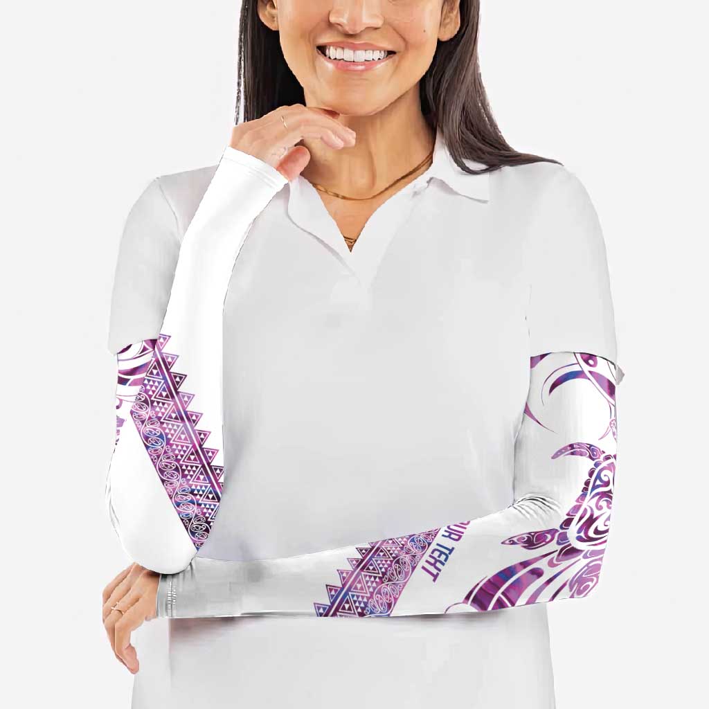 Mawhero Paua shell Kowhaiwhai Taniko Personalised Arm Sleeves Turtle Tattoo Maori Tribal Style