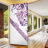 Mawhero Paua shell Kowhaiwhai Taniko Personalised Door Cover Turtle Tattoo Maori Tribal Style LT9 - Polynesian Pride