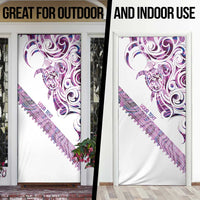 Mawhero Paua shell Kowhaiwhai Taniko Personalised Door Cover Turtle Tattoo Maori Tribal Style LT9 - Polynesian Pride