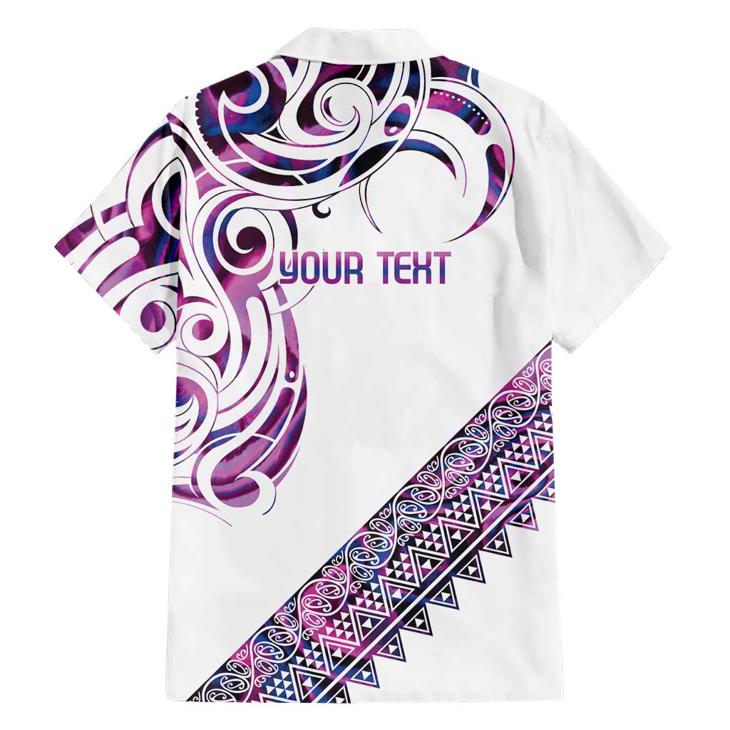 Mawhero Paua shell Kowhaiwhai Taniko Personalised Family Matching Off Shoulder Maxi Dress and Hawaiian Shirt Turtle Tattoo Maori Tribal Style LT9 - Polynesian Pride