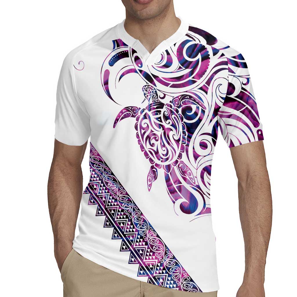 Mawhero Paua shell Kowhaiwhai Taniko Personalised Rugby Jersey Turtle Tattoo Maori Tribal Style LT9 - Polynesian Pride