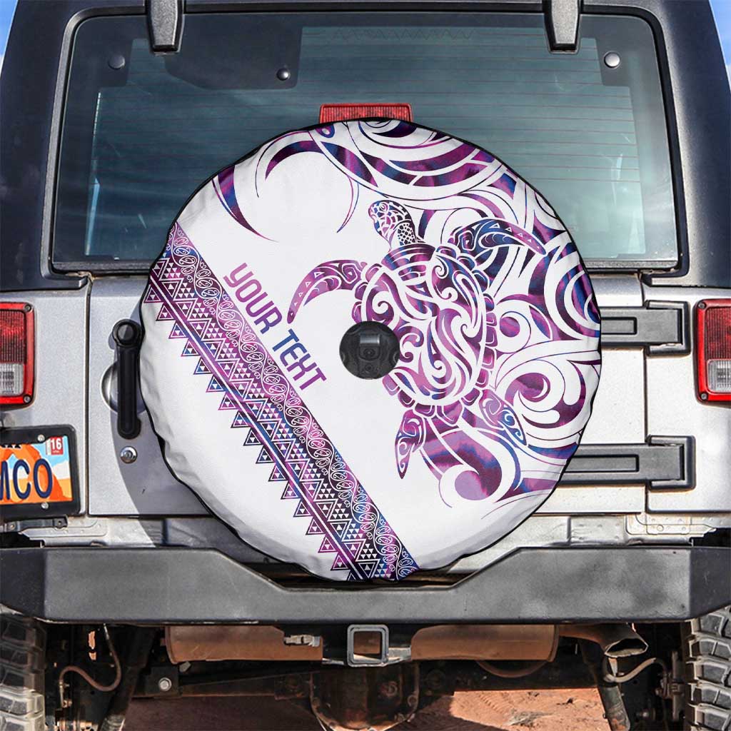 Mawhero Paua shell Kowhaiwhai Taniko Personalised Spare Tire Cover Turtle Tattoo Maori Tribal Style